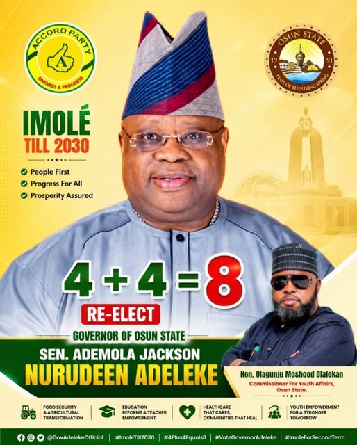 Come August 15: Why Governor Ademola Adeleke's Second Term Is Sacrosanct &mdash; A Case Built on Youth Development in Osun State